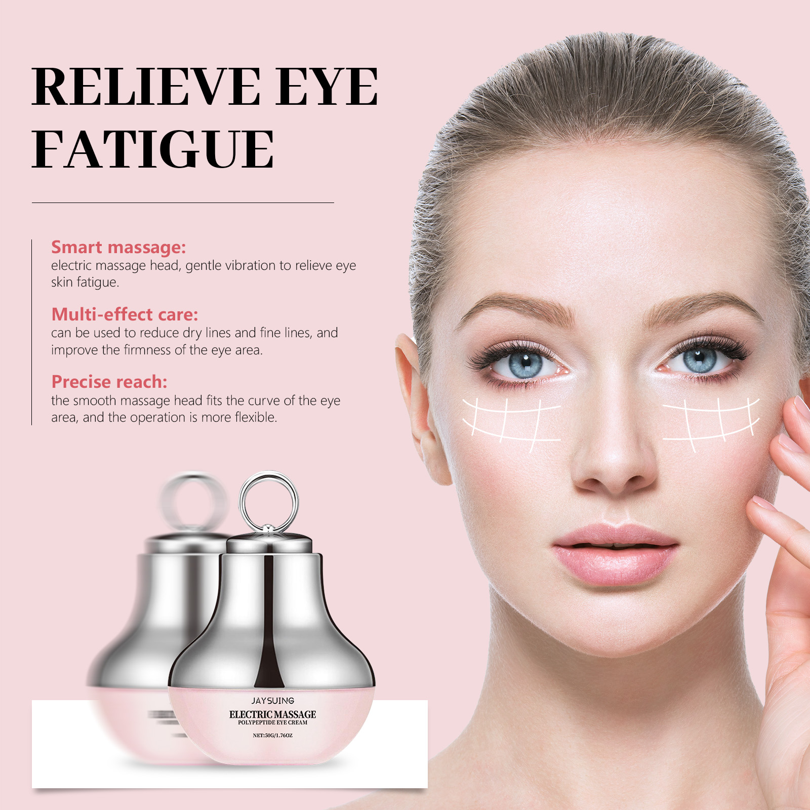 Women Bags Under Eyes - Electric Massage Eye Cream Firming Lifting