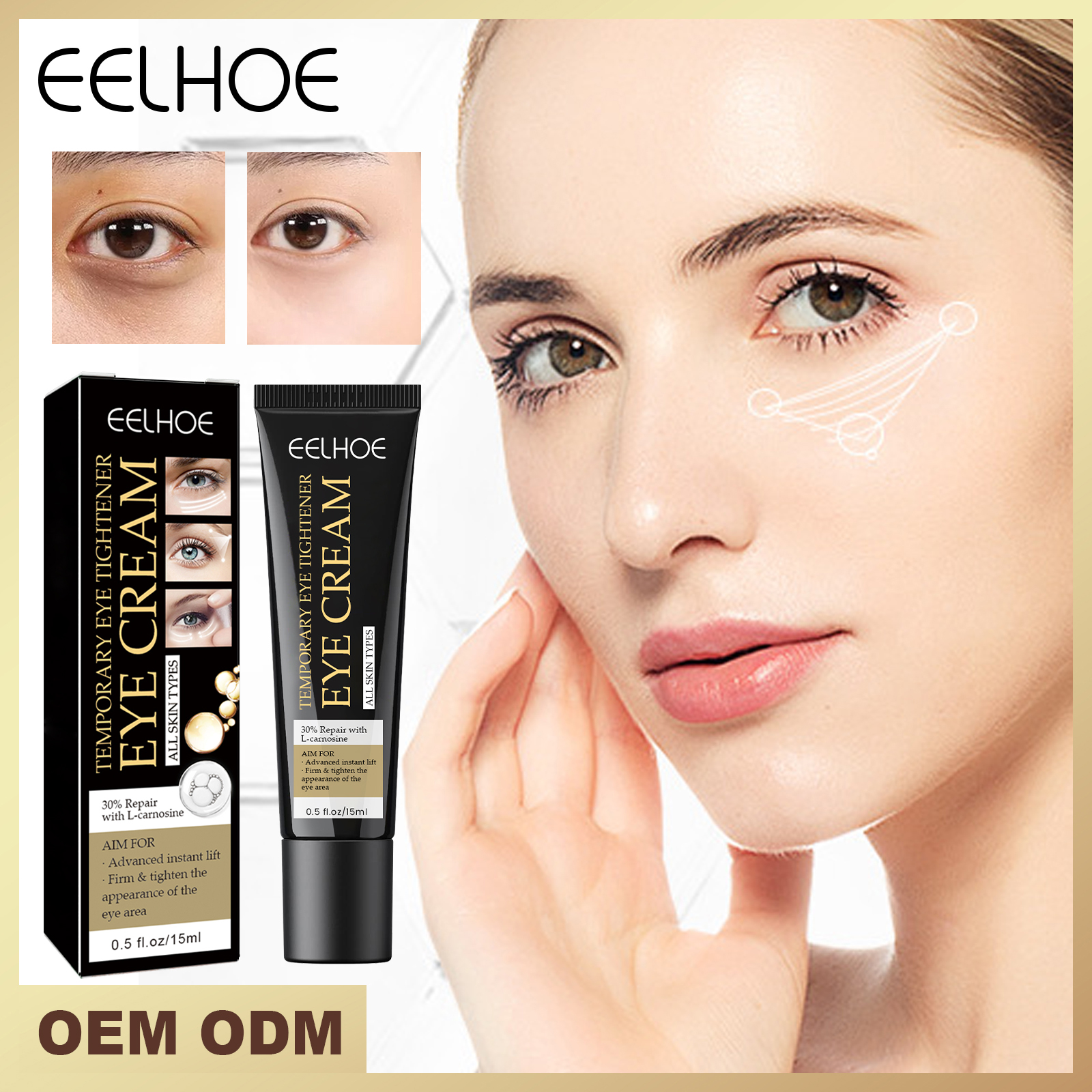 Women Bags Under Eyes - EELHOE Eye Firming Cream for Dark