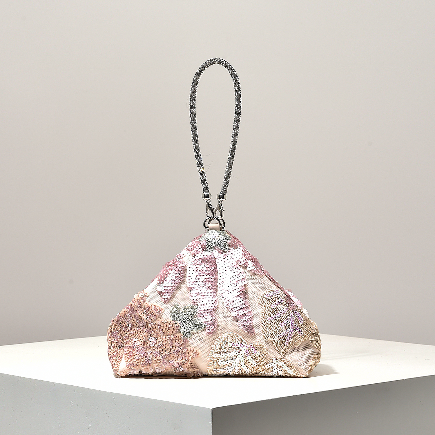 Evening Bag Beaded - Mini Purse,Sequin Bag,Floral Pop,Embroidery Bag,Gala Night,Party