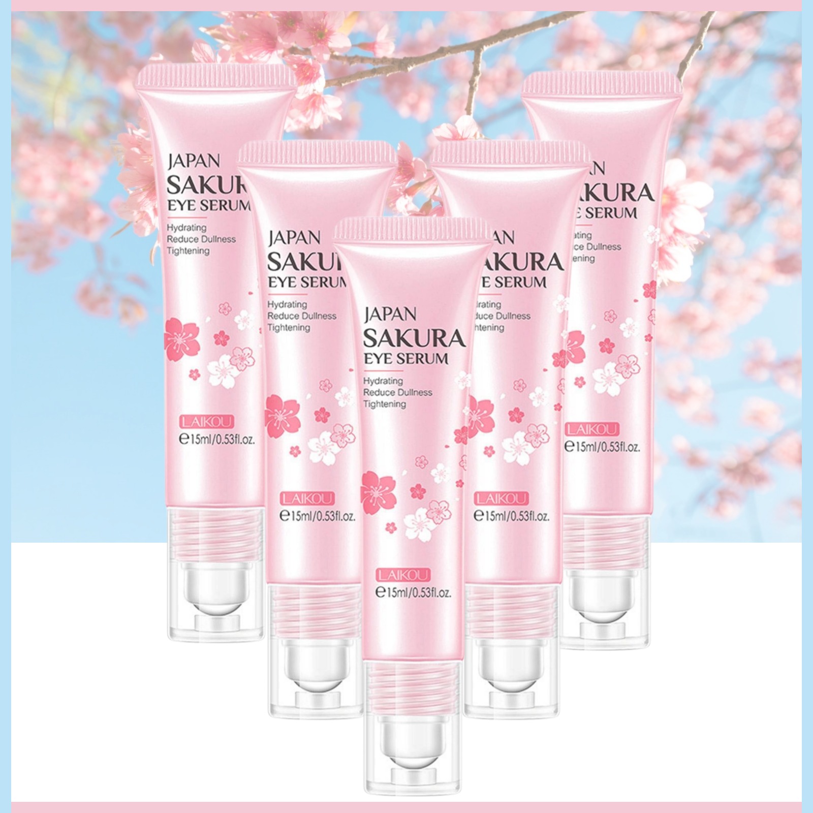 Women Bags Under Eyes - 1/3/5pcs Sakura Eye Essence cream Eye