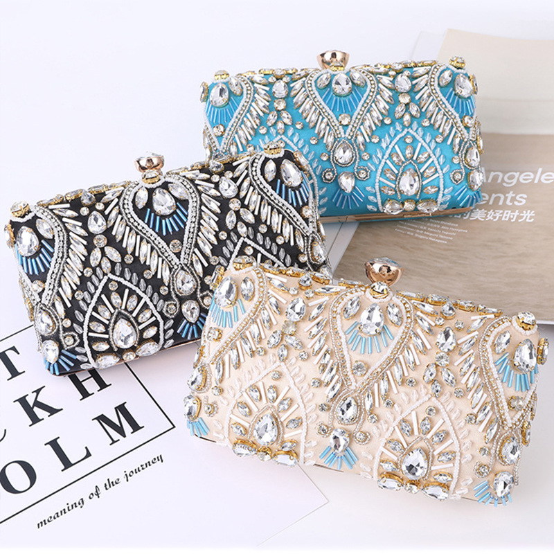 Evening Bag Beaded - Luxury Diamond Rhinestone Clutch Bags Exquisite