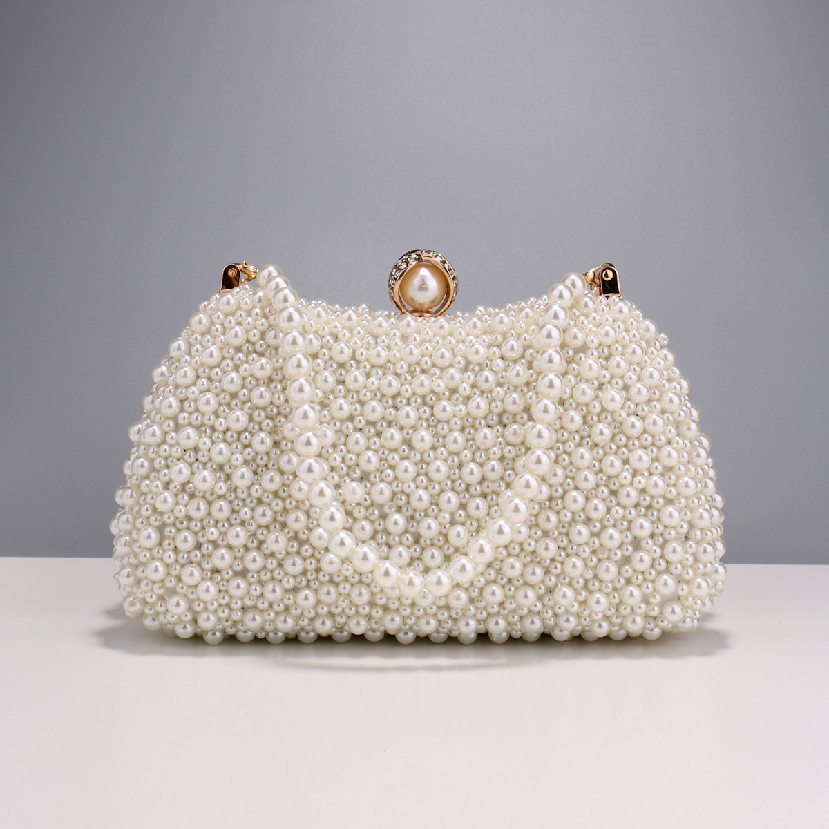 Evening Bag Beaded - Pearl Women Evening Bags Hollow Out