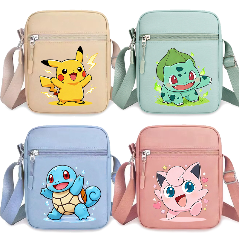 Women Bags Gift - Pokemons Nylon Phone Storage Pouch Pikachu