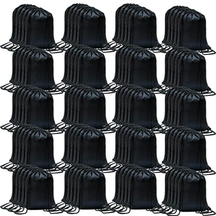 Women Bags Gift - 100 Pack Drawstring Backpack Bulk Drawstring