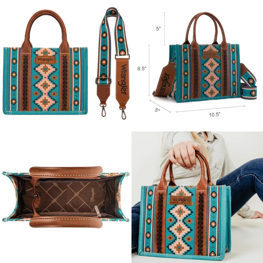Women'S Wrangler Bags - Montana West Wrangler Purse Western Aztec