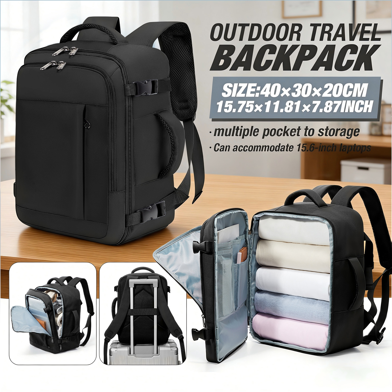 Women Bags Ck - Notebook Backpack Travel 40x30x20 Ryanair Men