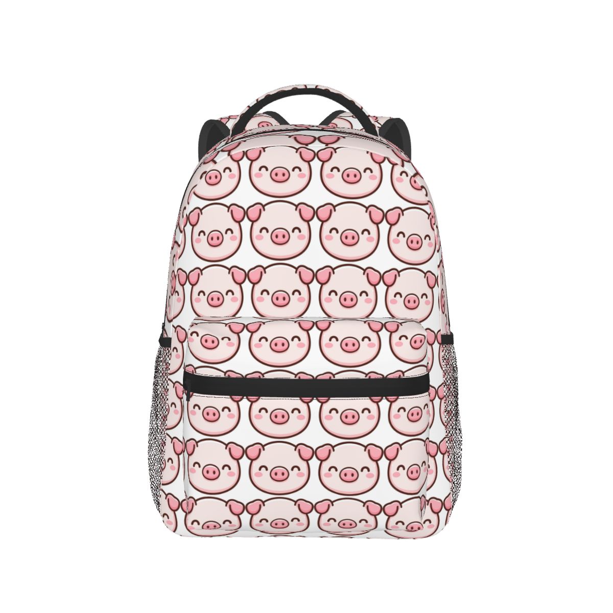 Women Bags Designer Sale - Cartoon Pink Pig Face Design Backpack