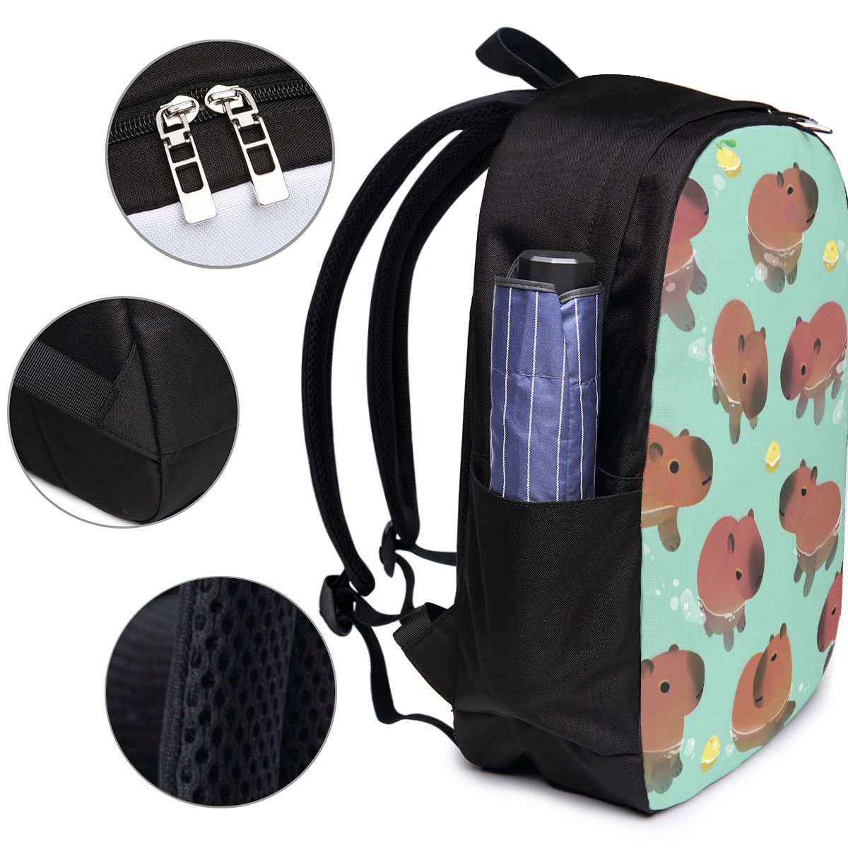 Capybara Animal Pattern Backpa - Women Bags College recensione e prezzo
