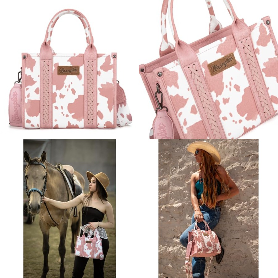 Wrangler Cow Print Tote Bag fo - Women'S Wrangler Bags recensione e prezzo