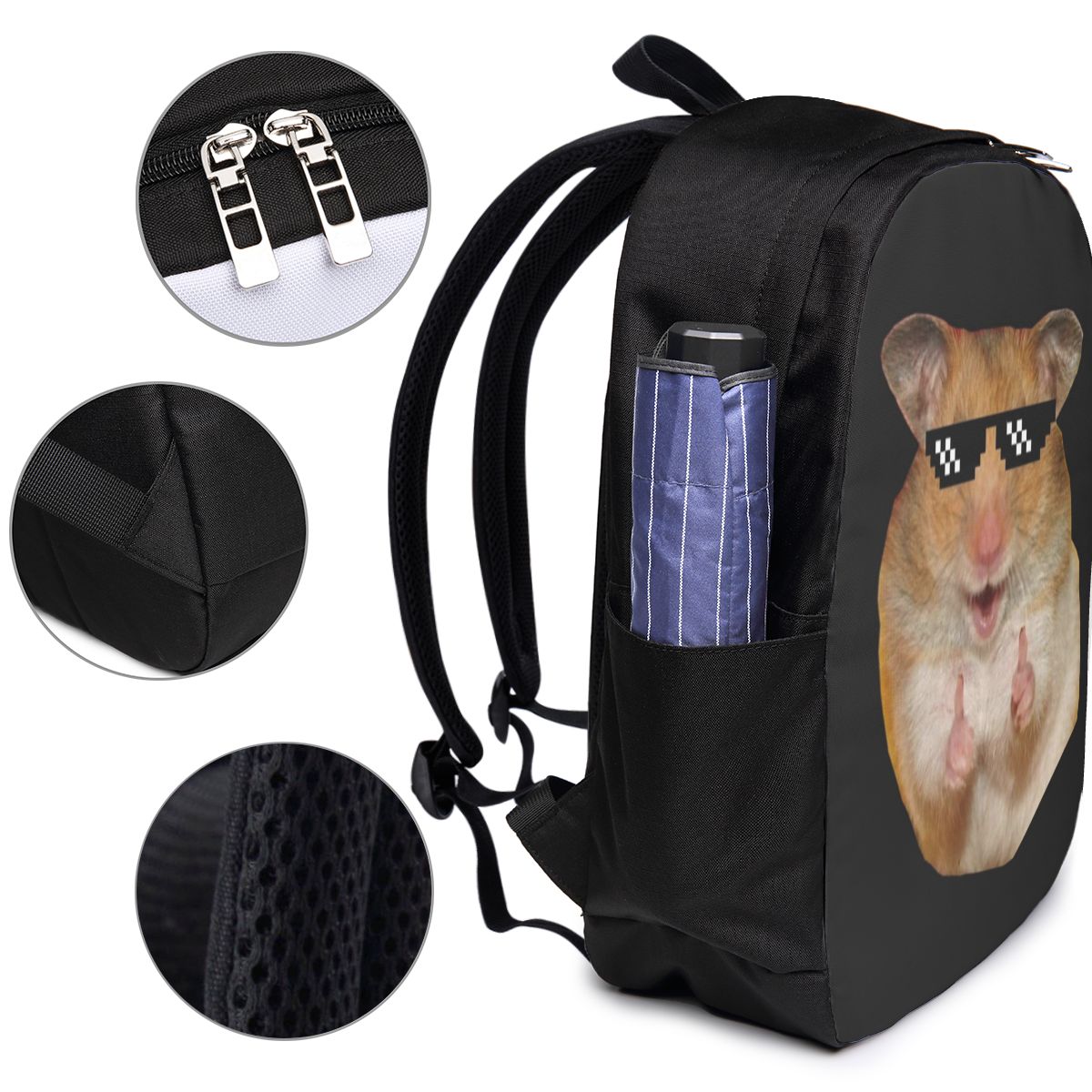 Funny Hamster Backpack Travel  - Woman In Bag recensione e prezzo