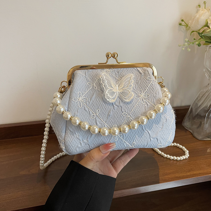 Bow Hasp Beads Solid Colors Cr - Women Bags Designer Sale recensione e prezzo