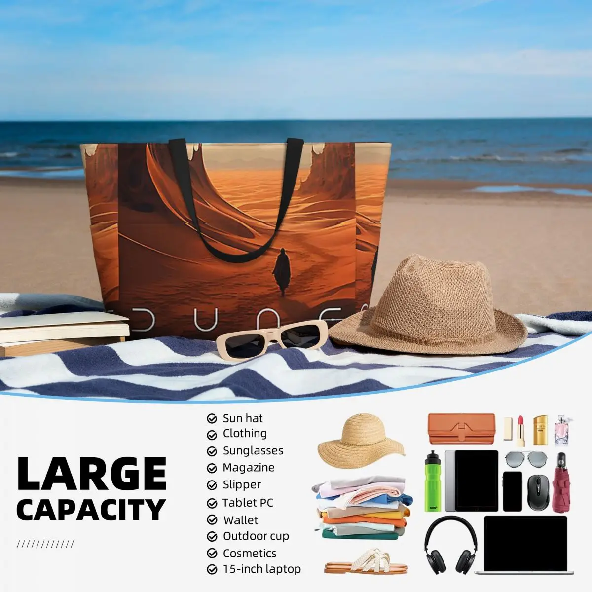 Dune 2020 Fan Art Beach Tote B - Women Bags Dune recensione e prezzo