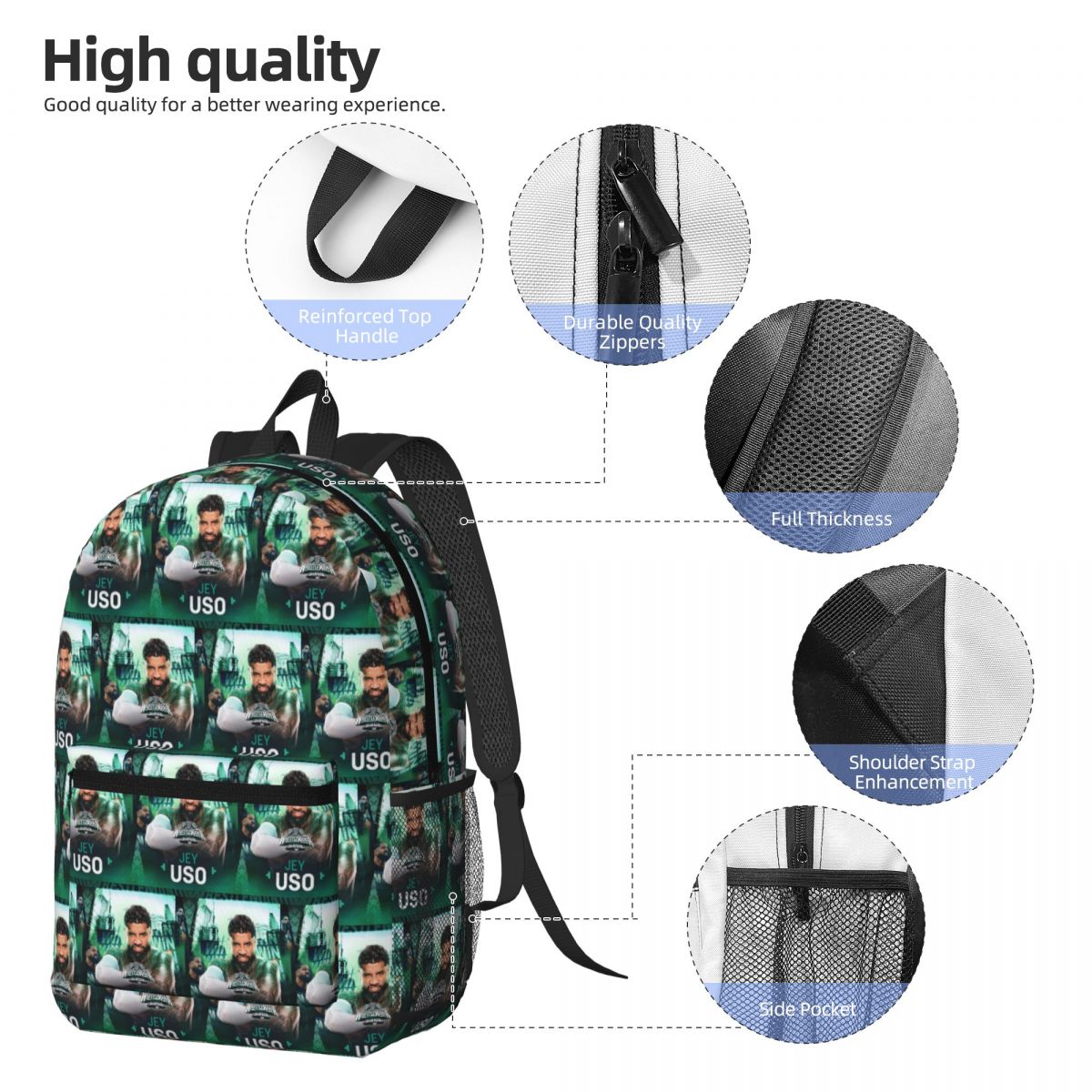 Winner WWE Jey Uso Backpack Da - Women Bags Winners recensione e prezzo