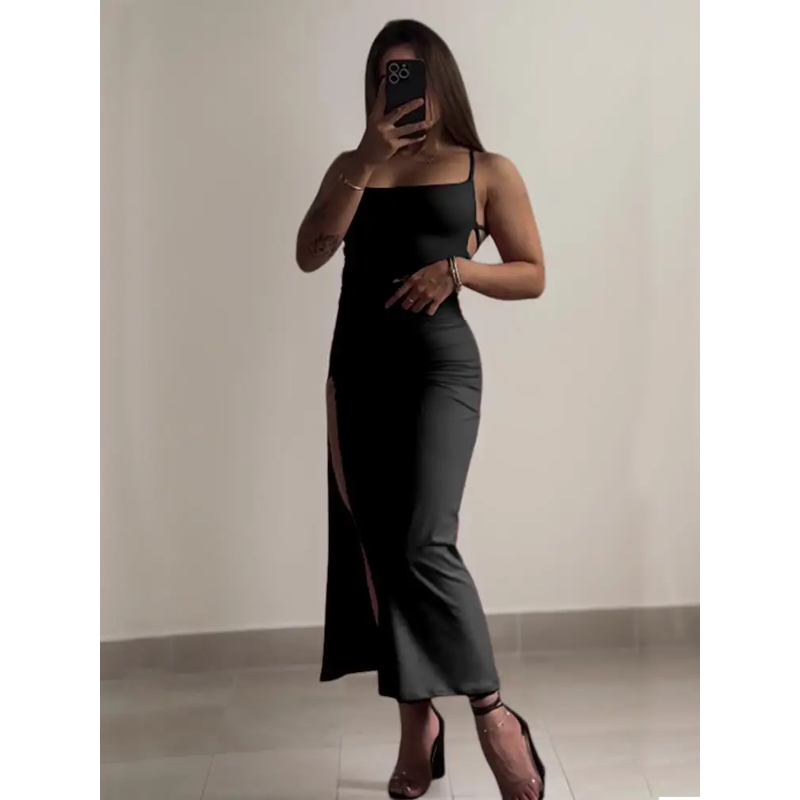 2025 Sexy Suspender Slit Dress - Women Bags Winners recensione e prezzo