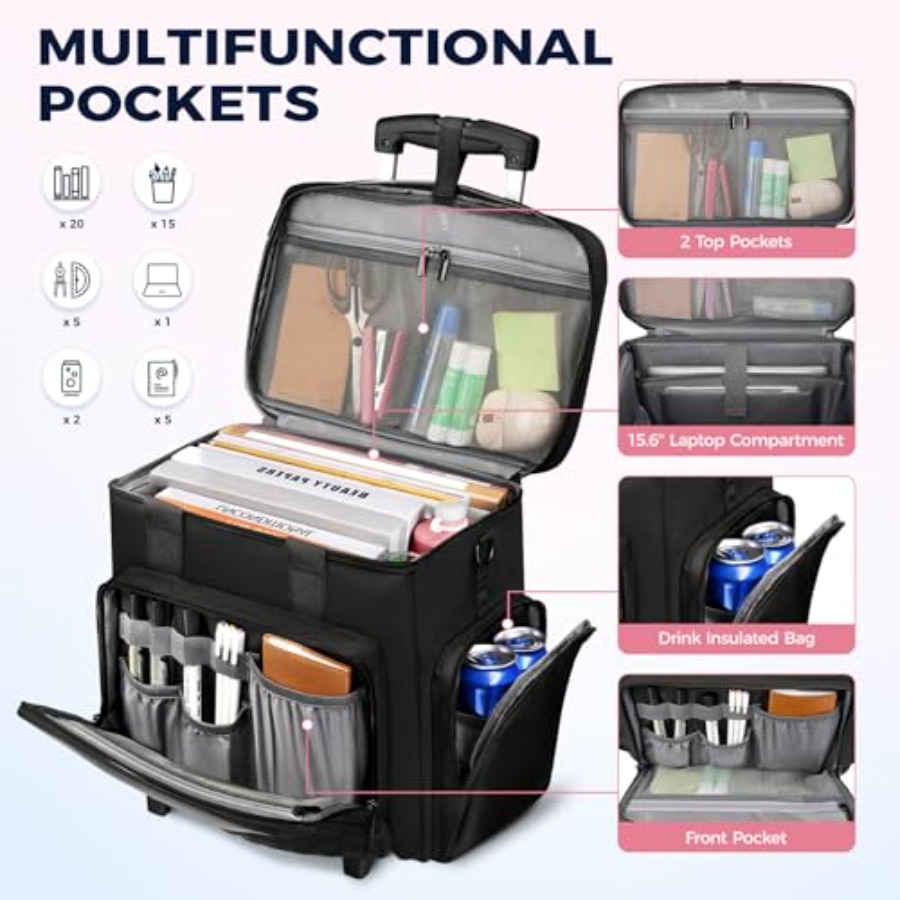 Rolling Teacher Bag, Multifunc - Woman In Bag recensione e prezzo