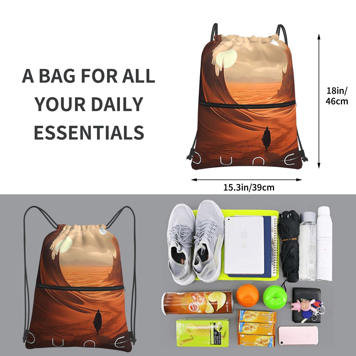 Dune 2020 Fan Art Backpacks Mu - Women Bags Dune recensione e prezzo