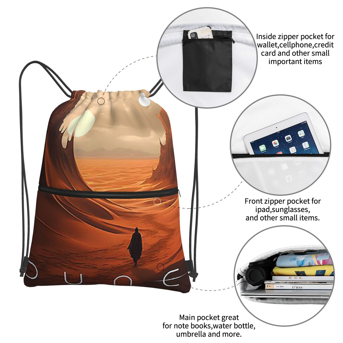 Dune 2020 Fan Art Backpacks Mu - Women Bags Dune recensione e prezzo