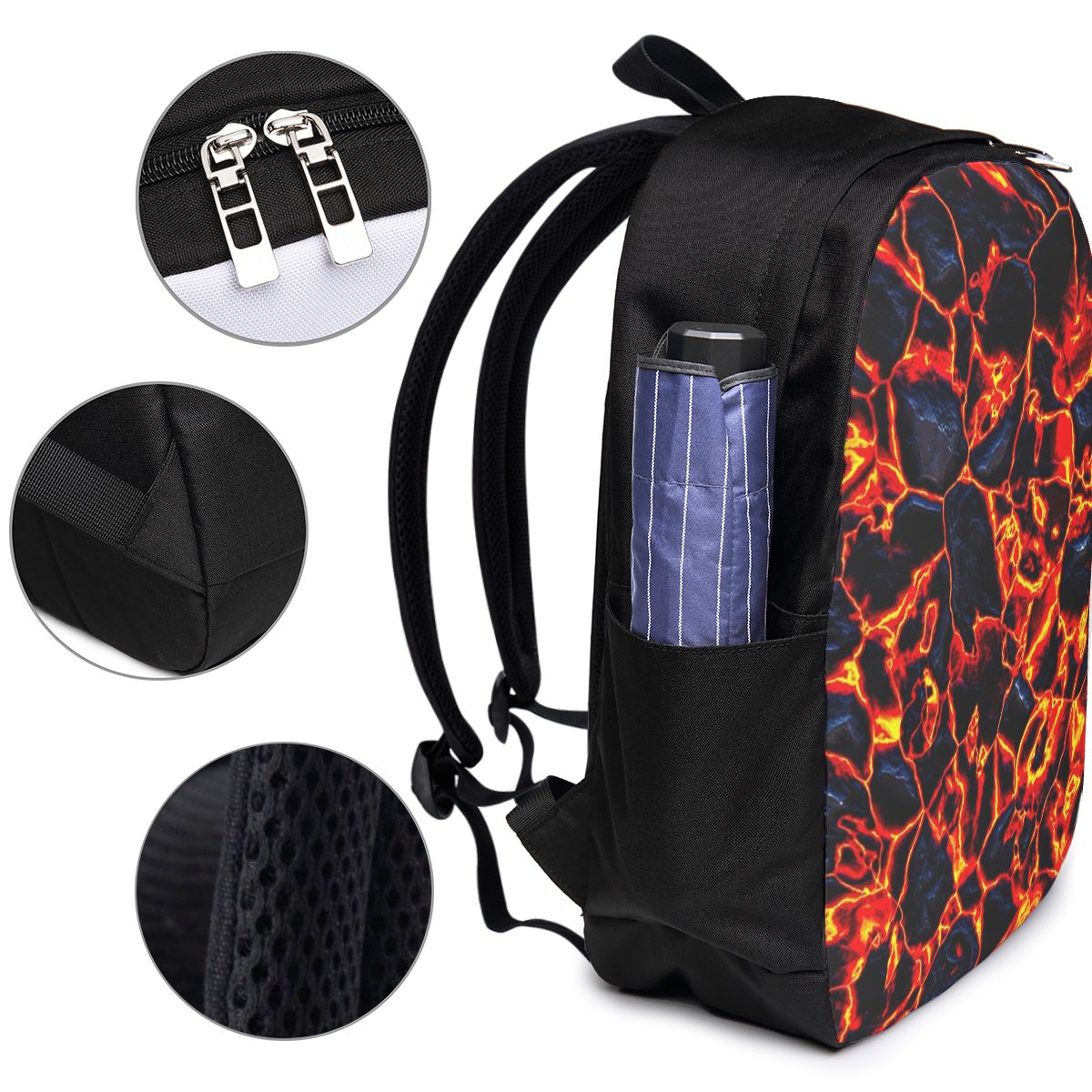 Magma Volcano Lava Fire Backpa - Women Bags College recensione e prezzo