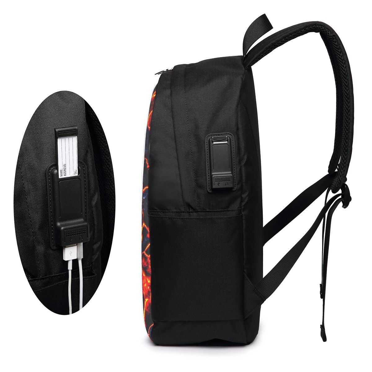 Magma Volcano Lava Fire Backpa - Women Bags College recensione e prezzo