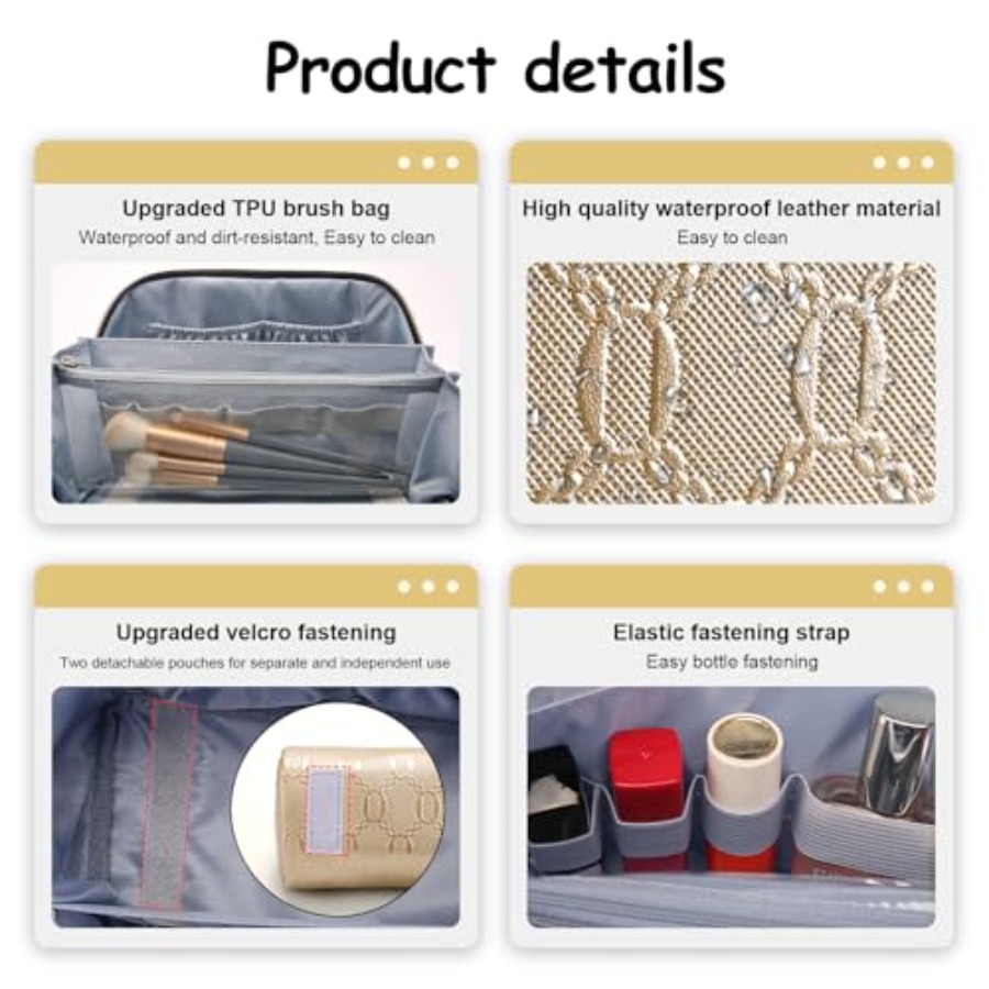 Travel Makeup Bag for Women: C - Women'S Bags Travel recensione e prezzo