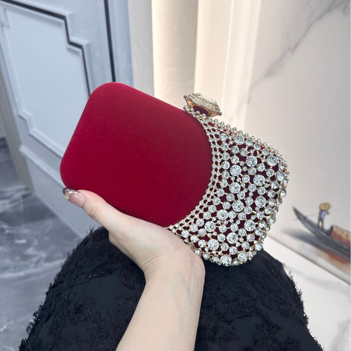 Retro Diamond Embedded Evening - Women'S Elle Bags recensione e prezzo