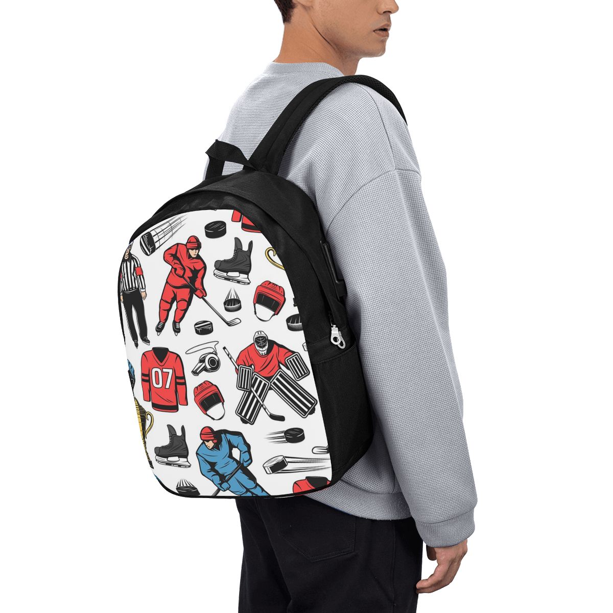 Ice Hockey Players On Rink Bac - Women Bags College recensione e prezzo