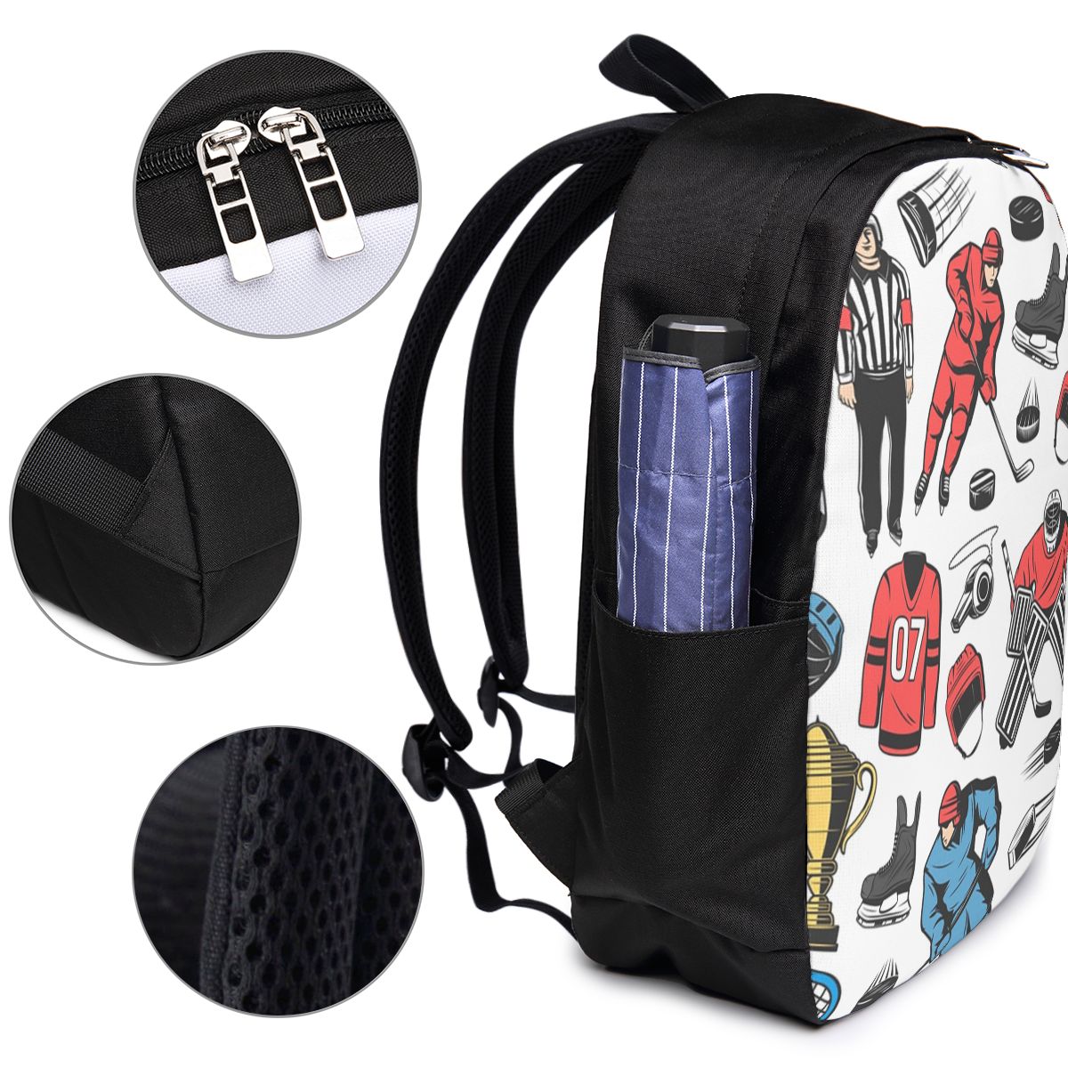 Ice Hockey Players On Rink Bac - Women Bags College recensione e prezzo