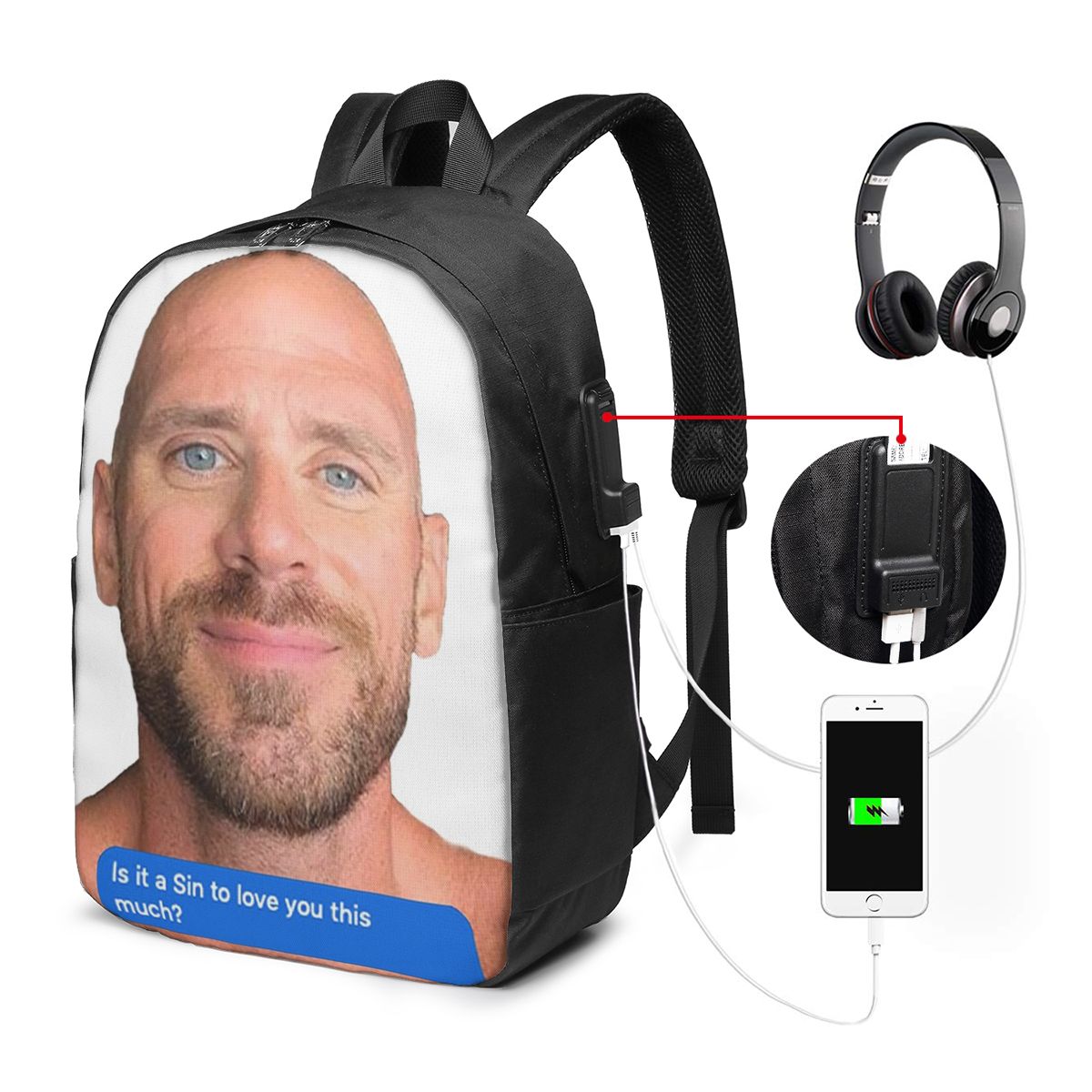 Johnny Sins Flirty Text Bubble - Women'S Bags Travel recensione e prezzo