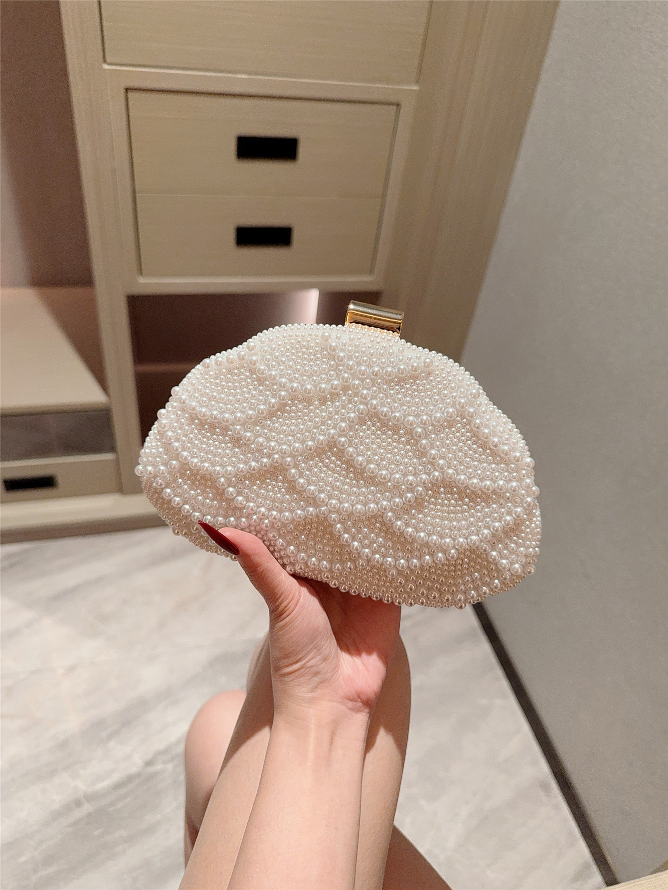 Elegant Pearl Dinner Bag with  - Evening Bag Beaded recensione e prezzo