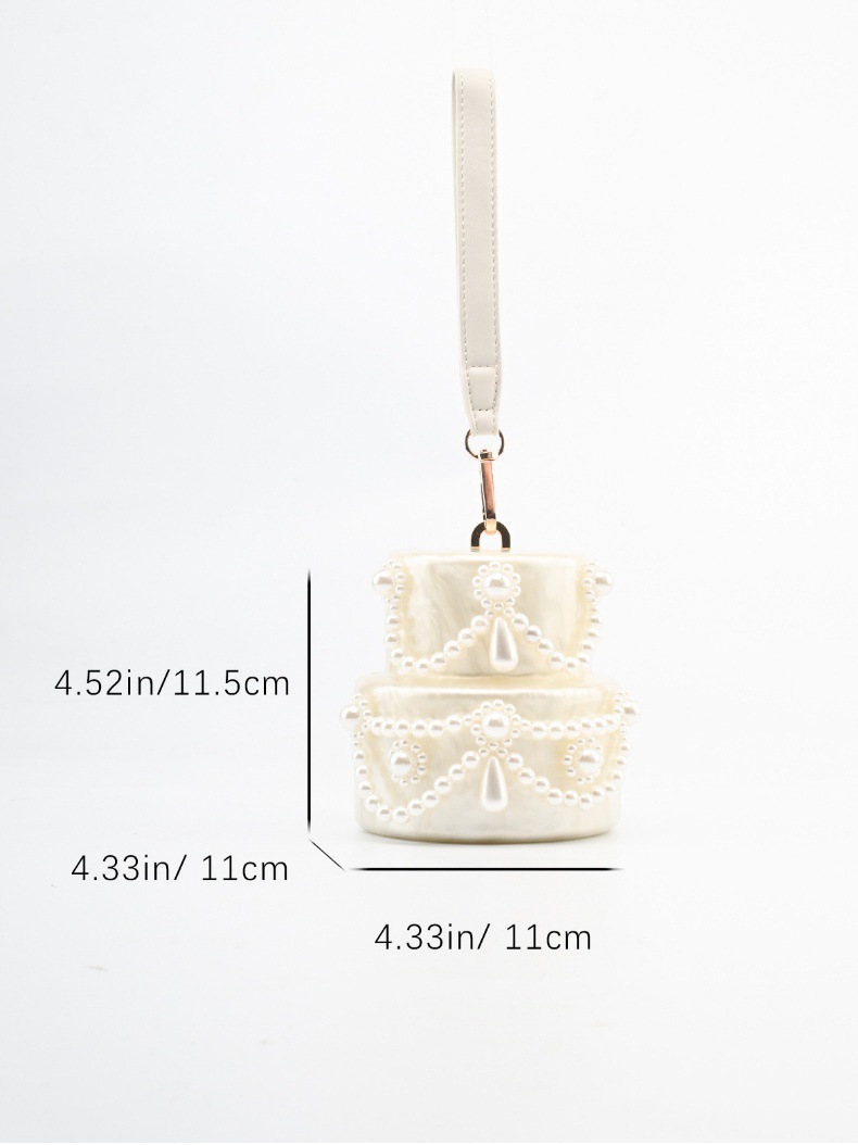 Cake shape clutch bag acrylic  - Evening Bag Beaded recensione e prezzo