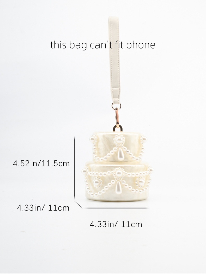 Cake shape clutch bag acrylic  - Evening Bag Beaded recensione e prezzo