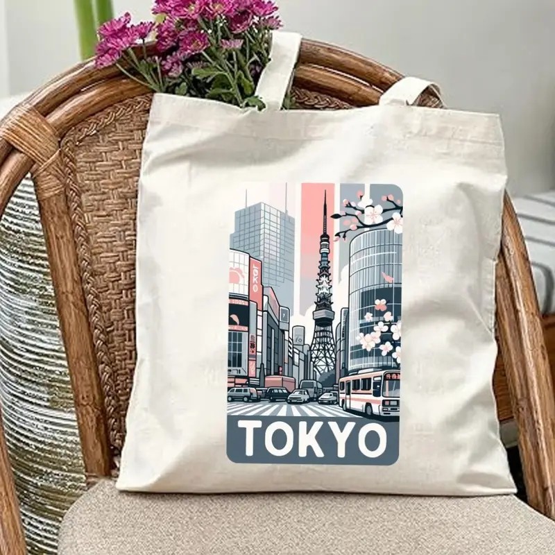 Aesthetic Tokyo Cityscape Canv - Women'S Japanese Bags recensione e prezzo
