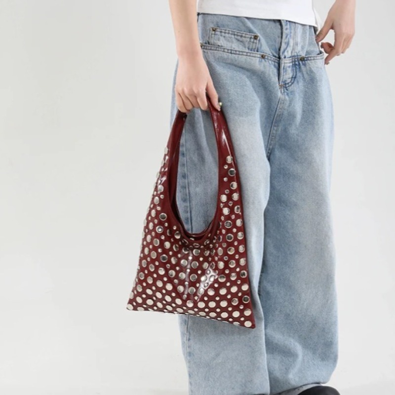Rivets Large Capacity Shoulder - Women Bags Designer Sale recensione e prezzo