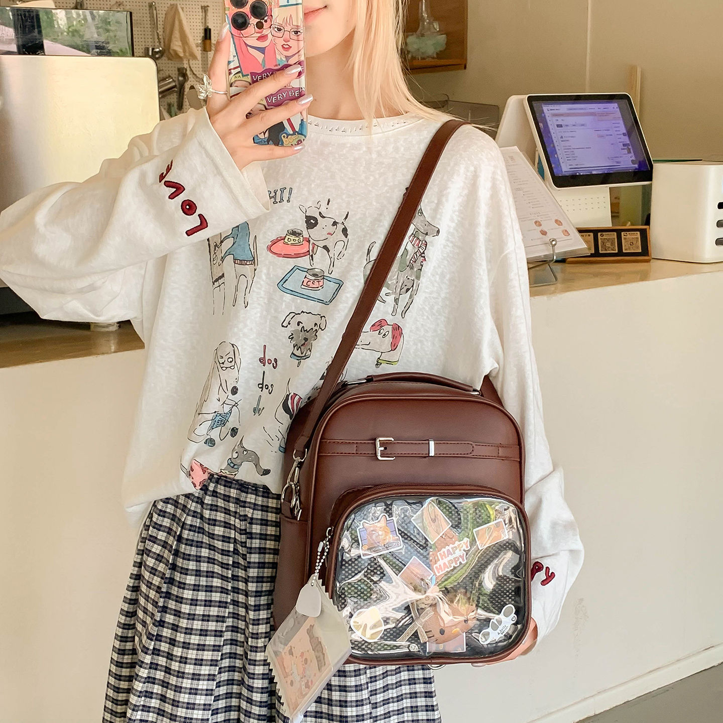Japanese Color Block Backpack  - Women'S Japanese Bags recensione e prezzo