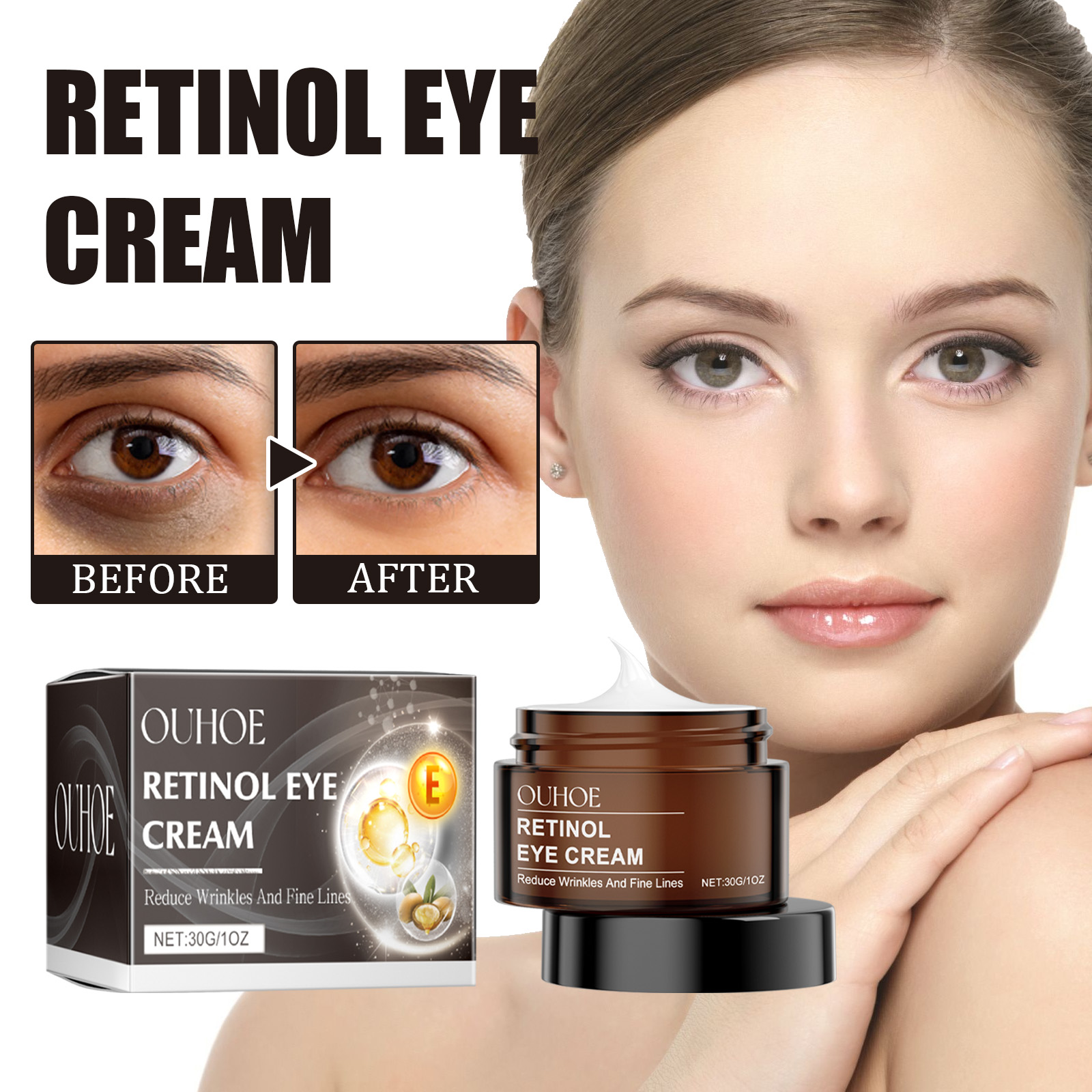 OUHOE Retinol Eye Cream Anti-W - Women Bags Under Eyes recensione e prezzo