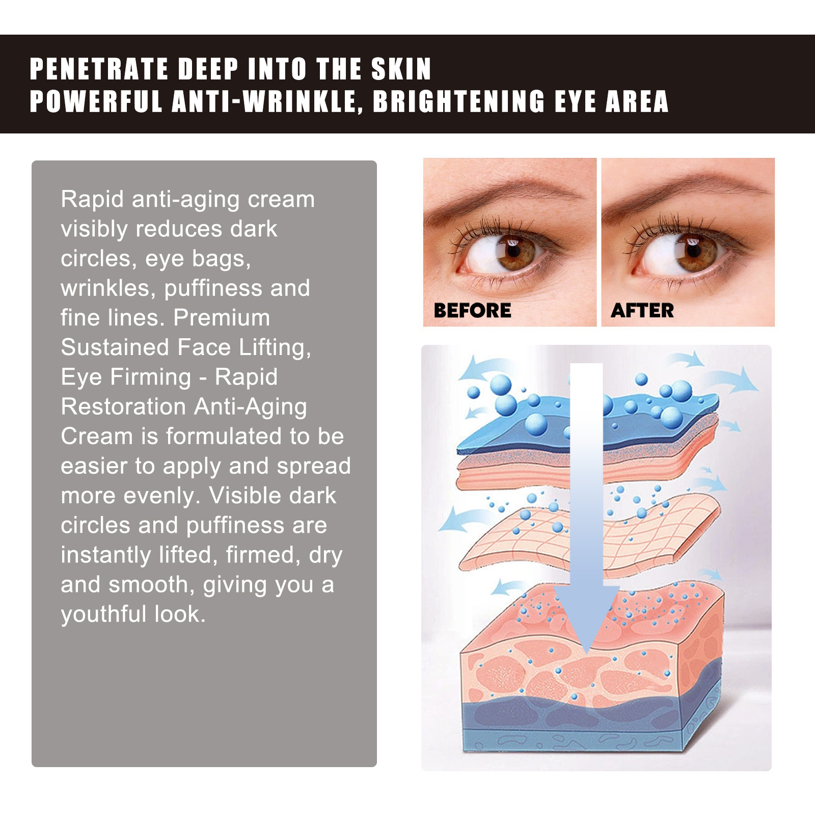 OUHOE Retinol Eye Cream Anti-W - Women Bags Under Eyes recensione e prezzo