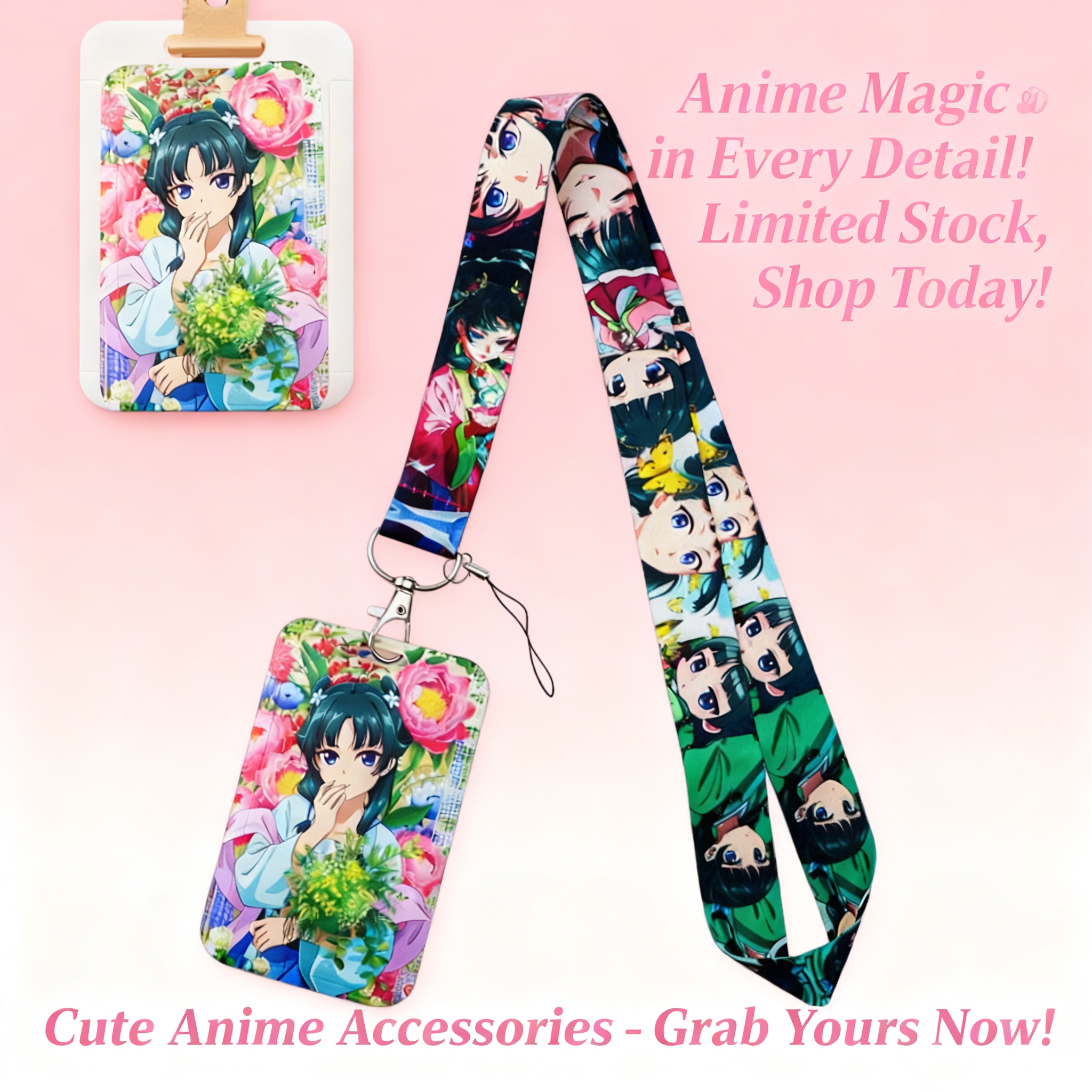 Cute Anime Girl Lanyard Neck S - Women Bags Gift recensione e prezzo