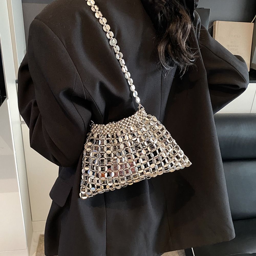 Silver Shiny Sequin Evening Ba - Evening Bag Beaded recensione e prezzo