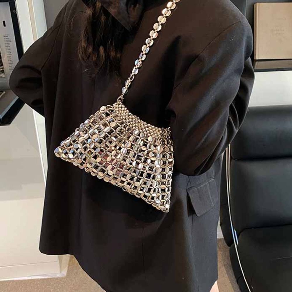 Silver Shiny Sequin Evening Ba - Evening Bag Beaded recensione e prezzo