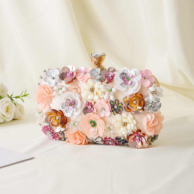 Floral Evening Dinner Handbag  - Evening Bag Beaded recensione e prezzo