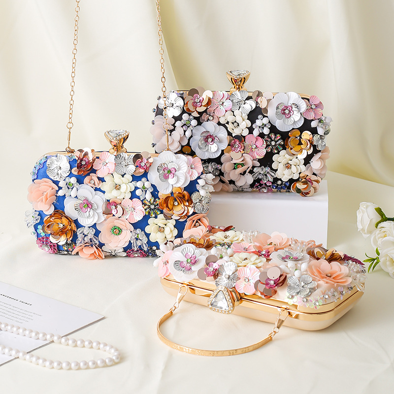 Floral Evening Dinner Handbag  - Evening Bag Beaded recensione e prezzo
