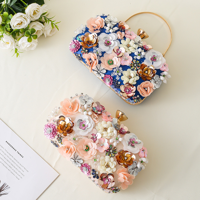 Floral Evening Dinner Handbag  - Evening Bag Beaded recensione e prezzo