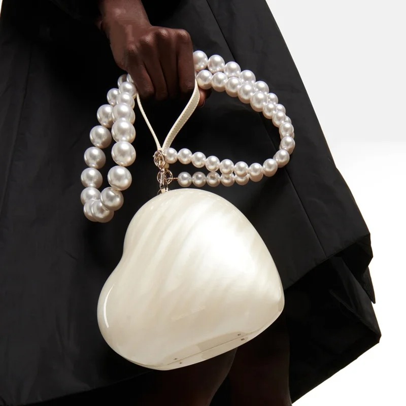 Fashion Acrylic Hearts Evening - Evening Bag Beaded recensione e prezzo