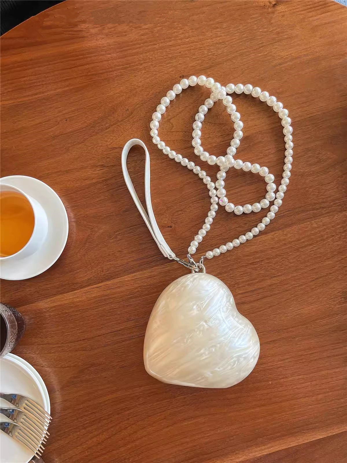 Fashion Acrylic Hearts Evening - Evening Bag Beaded recensione e prezzo
