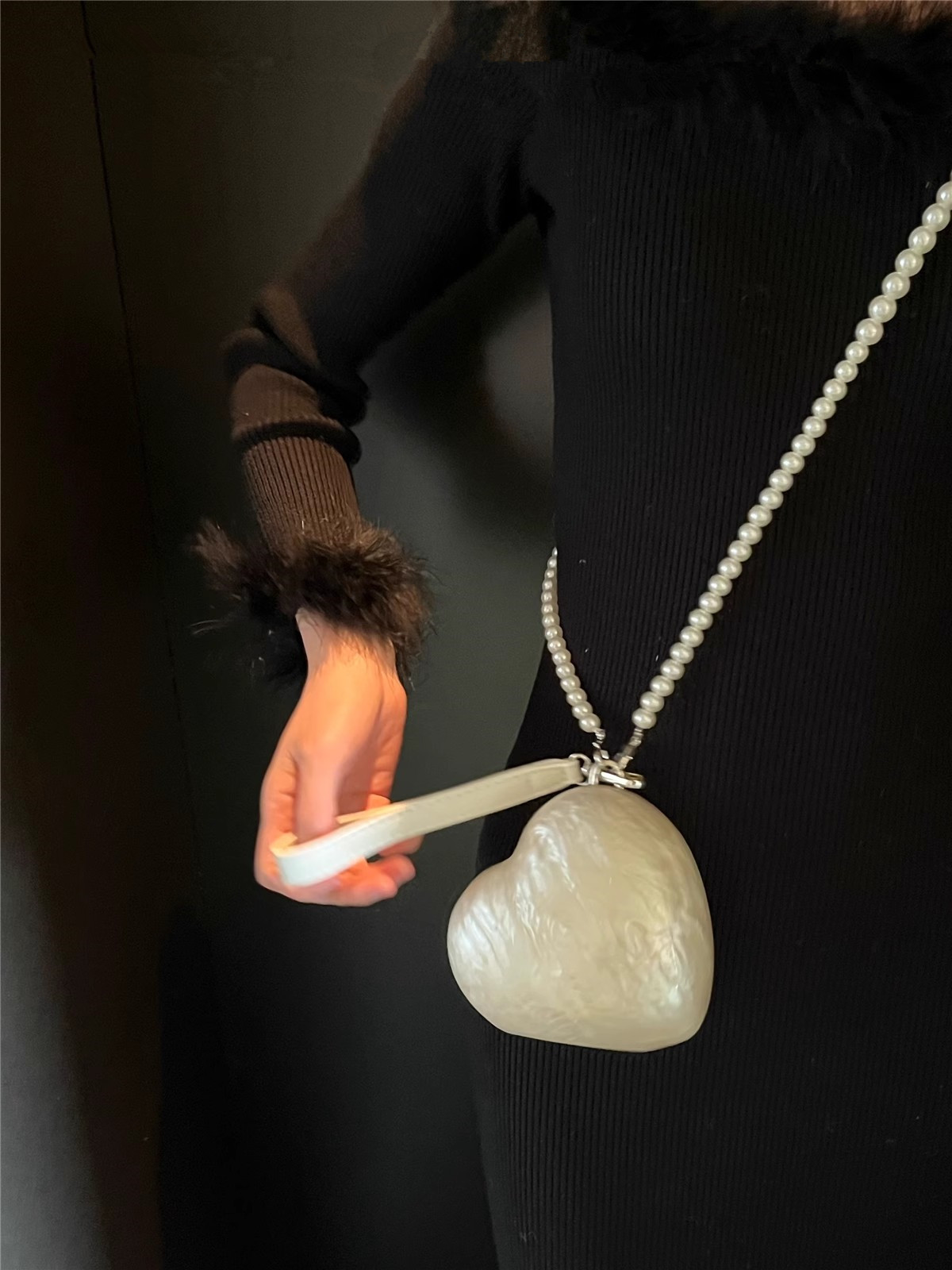 Fashion Acrylic Hearts Evening - Evening Bag Beaded recensione e prezzo