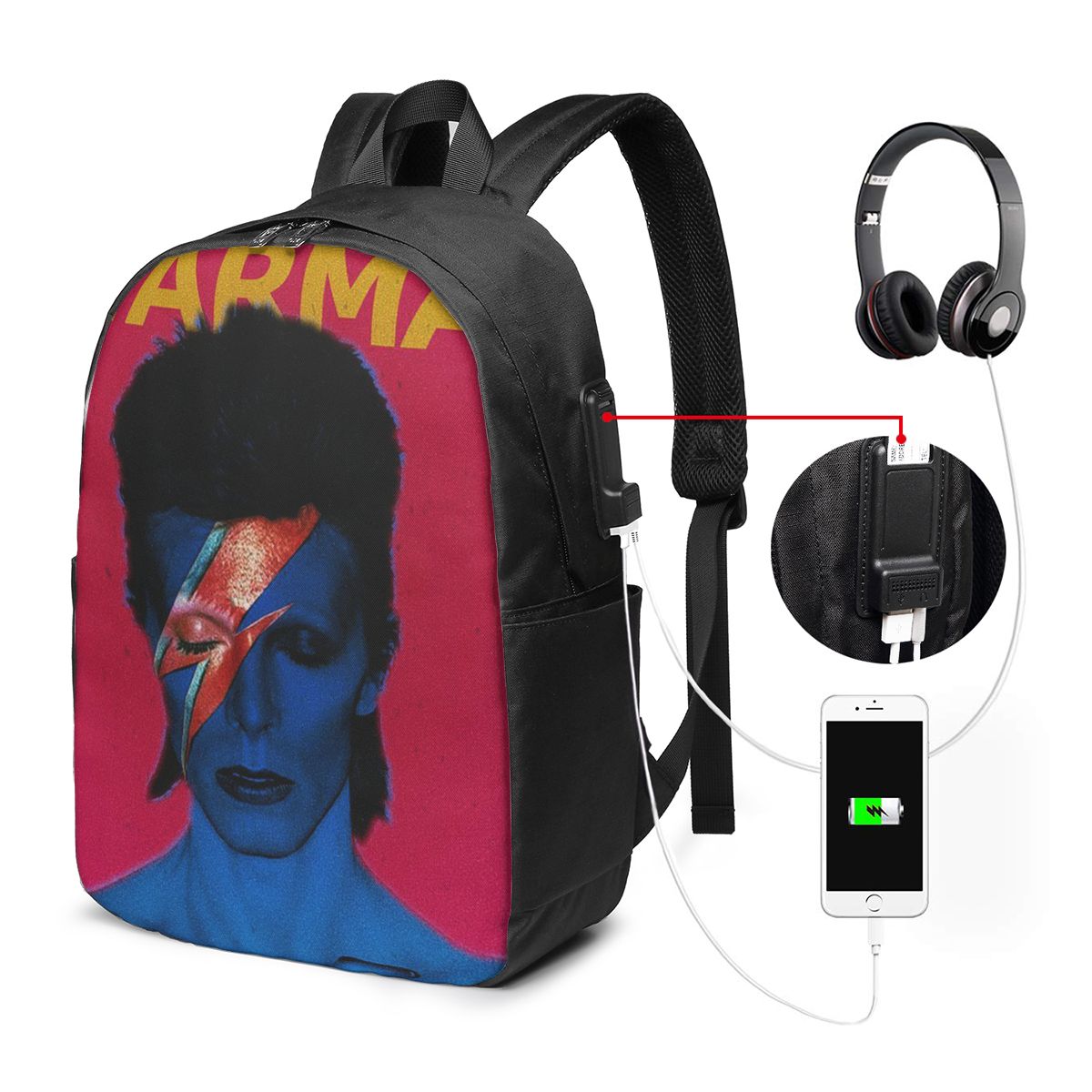 Davids Bowied Backpack Travel  - Women Bags College recensione e prezzo