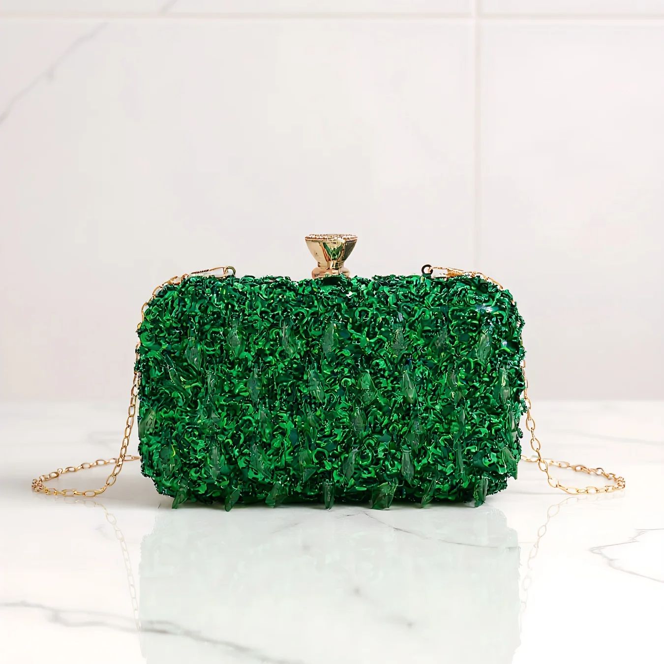 Sky Blue Color Tassel Evening  - Evening Bag Beaded recensione e prezzo