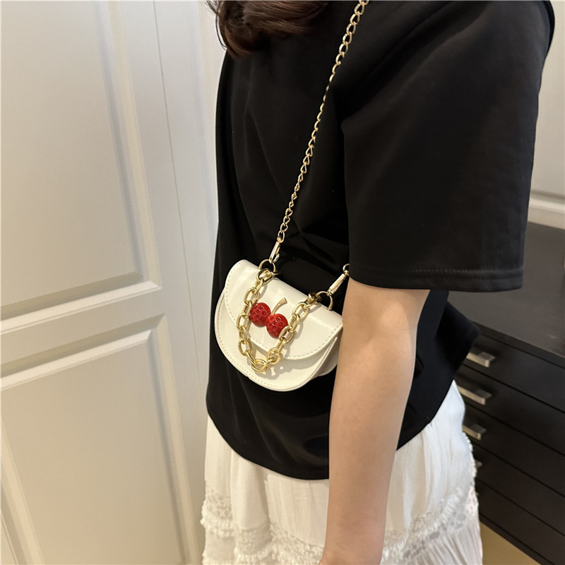 PU CHAINS Hasp Cherry Decorati - Women Bags Designer Sale recensione e prezzo