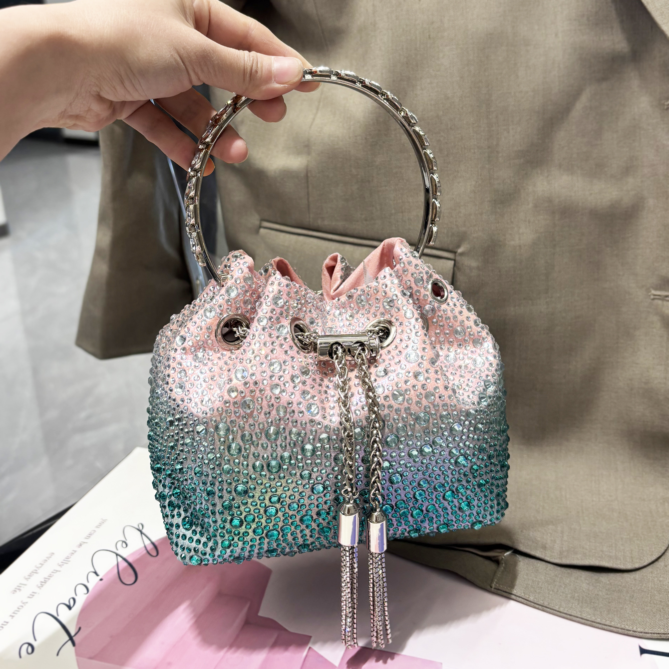 Handle Rhinestones Evening clu - Evening Bag Beaded recensione e prezzo